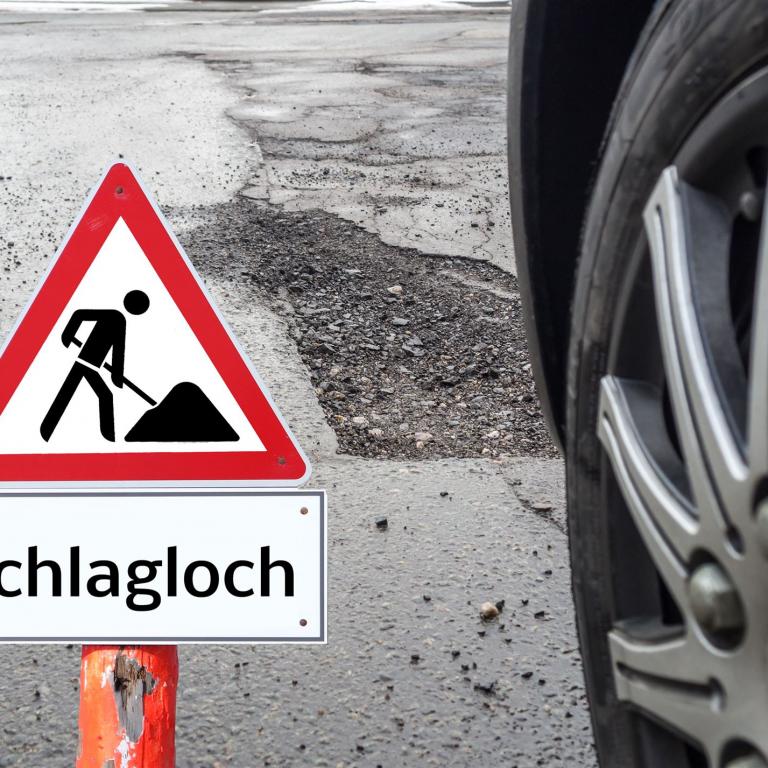Schlaglöcher müssen ausgebessert werden!